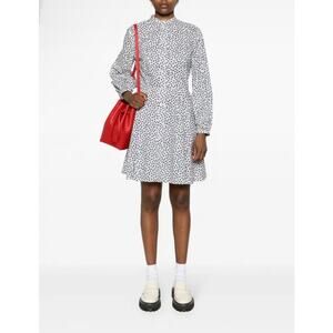 Polo RALPH LAUREN  Printed Blouson-Sleeve Mini Dress Size 10